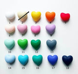 Fopspeenketting silicone hartje