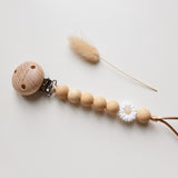 Fopspeenketting newborn bloem