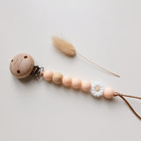 Fopspeenketting newborn bloem
