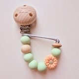 Fopspeenketting newborn bloem