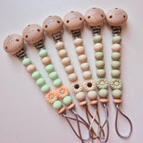 Fopspeenketting newborn bloem