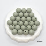 Ronde silicone kralen - Klein Atelier