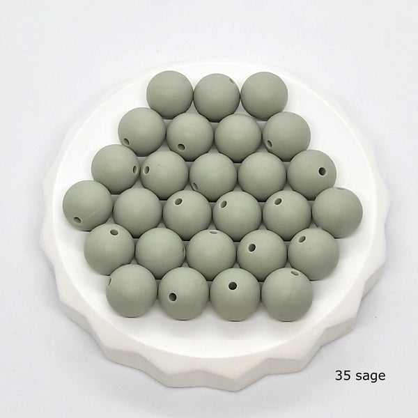 Ronde silicone kralen