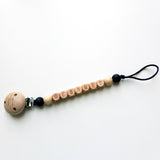 Fopspeenketting met naam hout