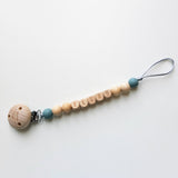 Fopspeenketting met naam hout