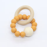 Bijtring met houten kraal - Klein Atelier