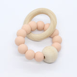 Bijtring met houten kraal - Klein Atelier