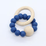 Bijtring met houten kraal - Klein Atelier