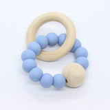 Bijtring met houten kraal - Klein Atelier