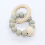 Bijtring met houten kraal - Klein Atelier