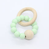 Bijtring met houten kraal - Klein Atelier