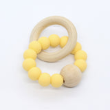 Bijtring met houten kraal - Klein Atelier