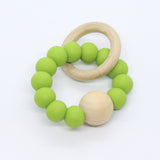 Bijtring met houten kraal - Klein Atelier