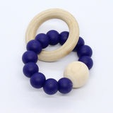 Bijtring met houten kraal - Klein Atelier