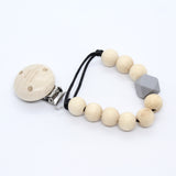 Fopspeenketting hout hexagoon - Klein Atelier