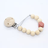 Fopspeenketting hout hexagoon - Klein Atelier