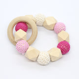 Bijtring met hexagoon en omhaakte kralen - Klein Atelier