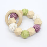 Bijtring met hexagoon en omhaakte kralen - Klein Atelier