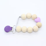 Fopspeenketting silicone hartje - Klein Atelier