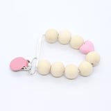 Fopspeenketting silicone hartje - Klein Atelier