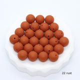 Ronde silicone kralen - Klein Atelier