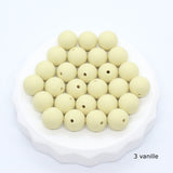 Ronde silicone kralen - Klein Atelier