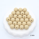 Ronde silicone kralen - Klein Atelier