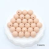 Ronde silicone kralen - Klein Atelier