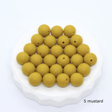 Ronde silicone kralen - Klein Atelier