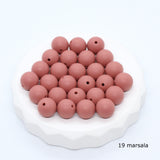 Ronde silicone kralen - Klein Atelier