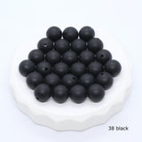 Ronde silicone kralen - Klein Atelier