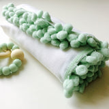 Tetradoek met pomponband - Klein Atelier